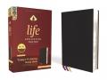  Niv, Life Application Study Bible, Third Edition, Genuine Leather, Cowhide, Black, Art Gilded Edges, Red Letter 
