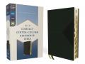  Niv, Compact Center-Column Reference Bible, Leathersoft, Green, Red Letter, Thumb Indexed. Comfort Print 
