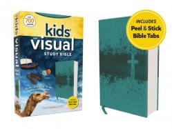  Niv, Kids\' Visual Study Bible, Leathersoft, Teal, Full Color Interior, Peel/Stick Bible Tabs: Explore the Story of the Bible---People, Places, and His 