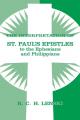  The Interpretation of St. Paul's Epistles to the Ephesians and Philippians 