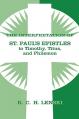  Interpretation of St Paul's Epistle to Timothy, Titus, and Philemon 