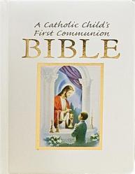  Catholic Child\'s Traditions First Communion Gift Bible-Nab-Boy 