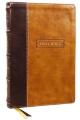  KJV Holy Bible with Apocrypha and 73,000 Center-Column Cross References, Brown Leathersoft, Red Letter, Comfort Print (Thumb Indexed): King James Vers 