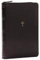  NKJV Compact Paragraph-Style Bible W/ 43,000 Cross References, Black Leathersoft with Zipper, Red Letter, Comfort Print: Holy Bible, New King James Ve 
