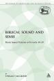  Biblical Sound and Sense: Poetic Sound Patterns in Proverbs 10-29 