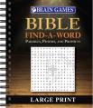  Brain Games - Bible Find a Word: Parables, Prayers, and Prophets - Large Print 