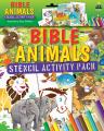  Bible Animals Stencil Activity Pack [With Cards and Pens/Pencils] 
